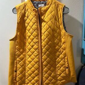 Kim Rogers Yellow Quilted Vest